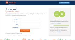Desktop Screenshot of korsat.com