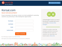 Tablet Screenshot of korsat.com